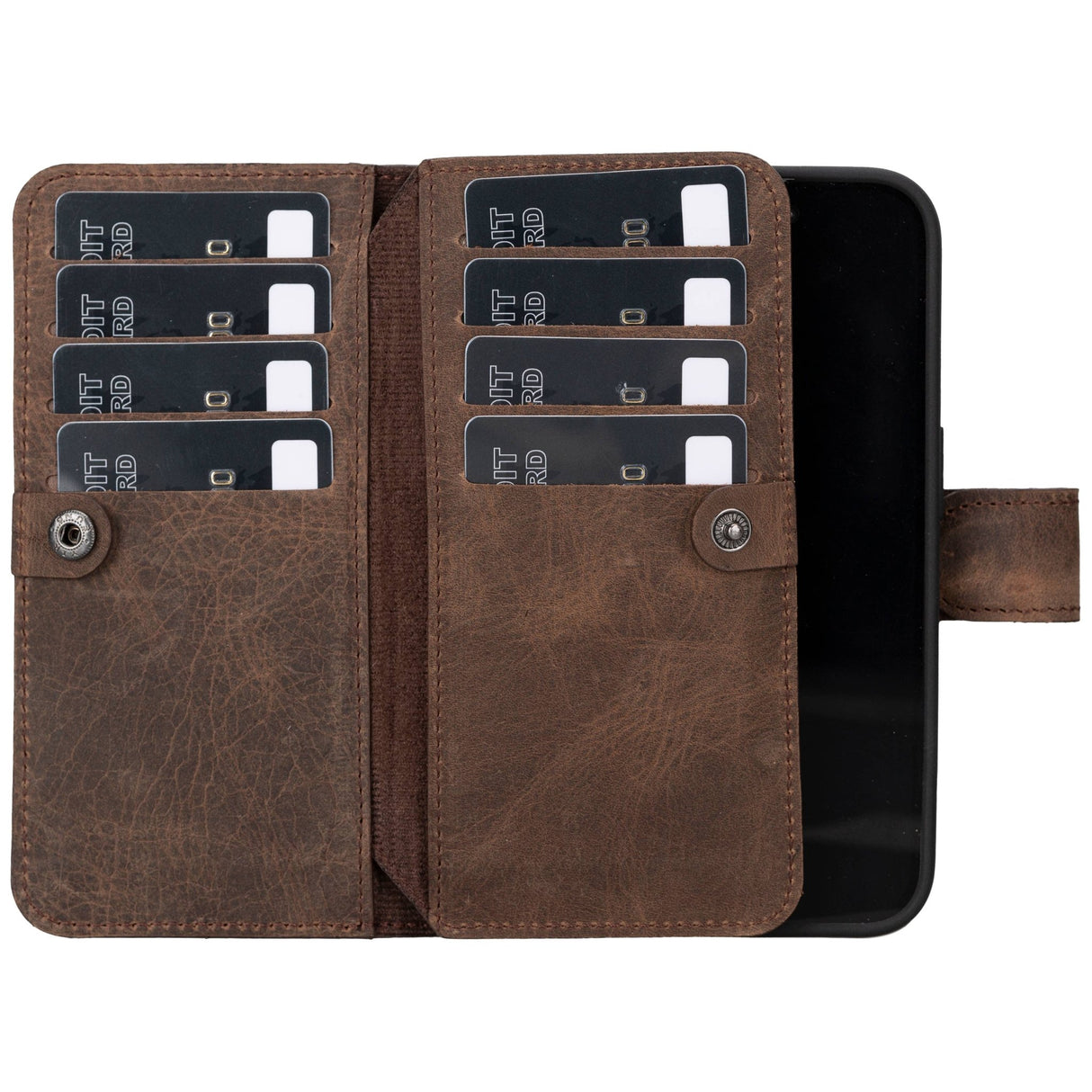 iPhone 15 Pro Dual Leather Wallet Case by Hardiston - premium iPhone 15 Cases