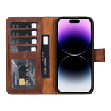 iPhone 15 Pro Leather Wallet Case by Hardiston - premium iPhone 15 Cases