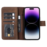 iPhone 15 Pro Max Dual Leather Wallet Case by Hardiston - premium iPhone 15 Cases
