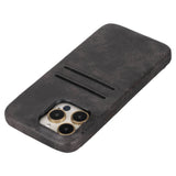 iPhone 15 Pro Max Leather Snap - on wallet case by Hardiston - premium iPhone 15 Cases