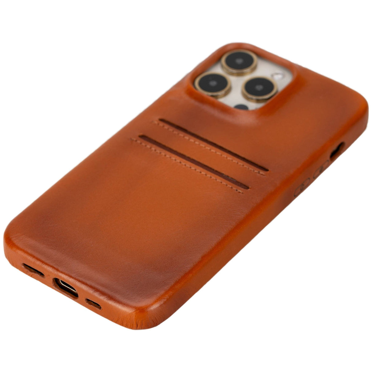 iPhone 15 Pro Max Leather Snap - on wallet case by Hardiston - premium iPhone 15 Cases