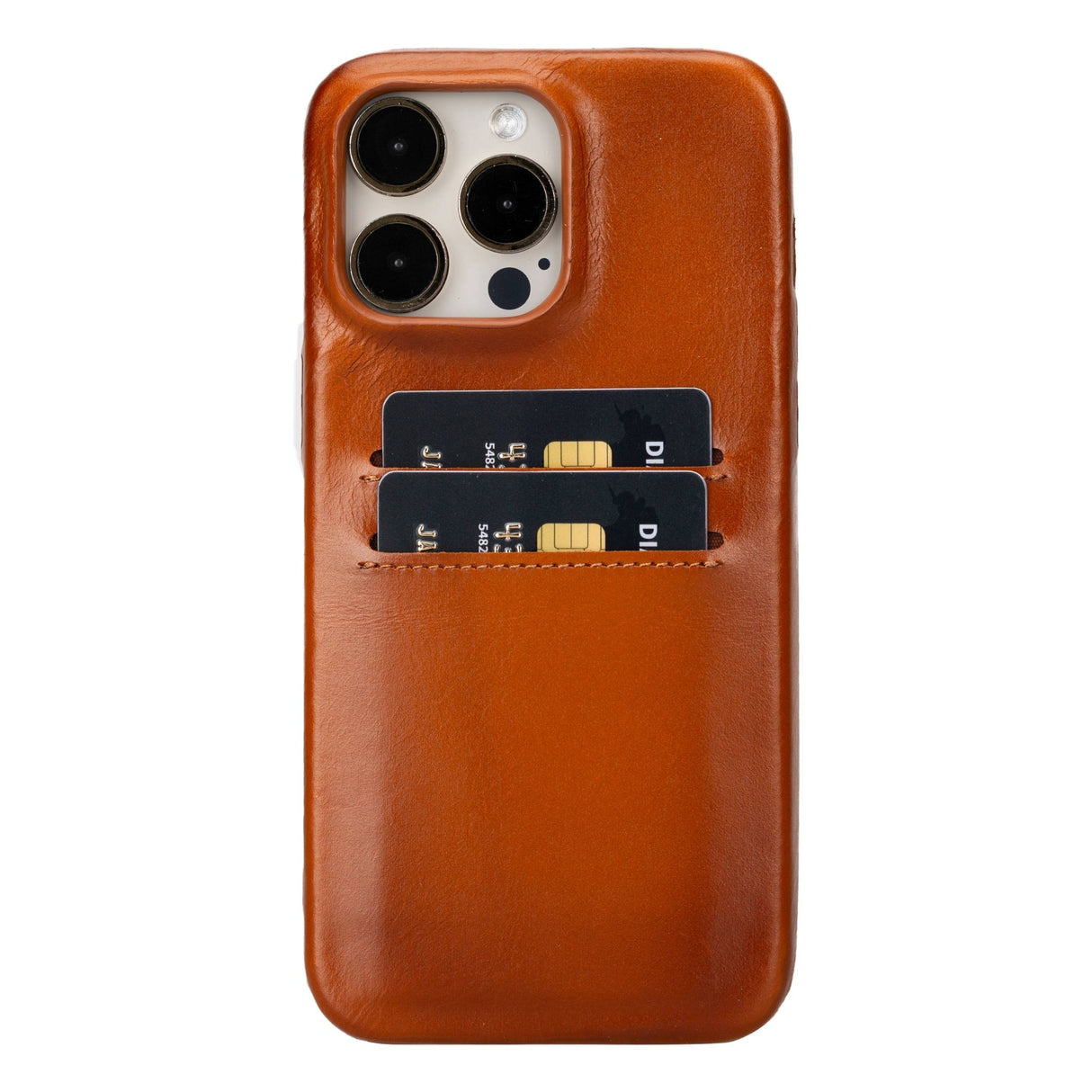 iPhone 15 Pro Max Leather Snap - on wallet case by Hardiston - premium iPhone 15 Cases