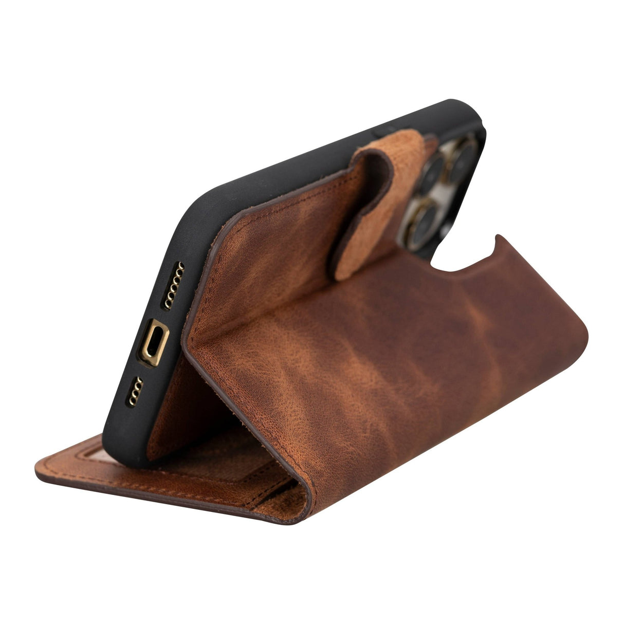 iPhone 15 Pro Max Leather Wallet Case by Hardiston - premium iPhone 15 Cases