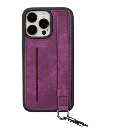 iPhone 15 Pro Max Snap - on Leather Grip Case by Hardiston - premium iPhone 15 Cases