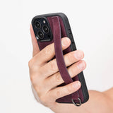 iPhone 15 Pro Snap - on Leather Grip Case by Hardiston - premium iPhone 15 Cases