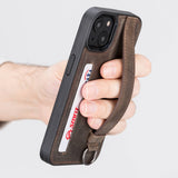 iPhone 15 Snap - on Leather Grip Case by Hardiston - premium iPhone 15 Cases