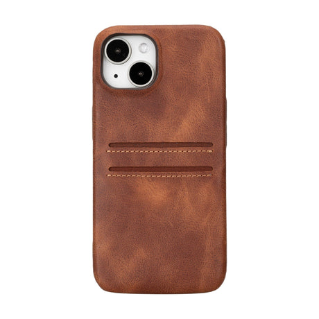 iPhone 15 Snap - on Leather Wallet Case by Hardiston - premium iPhone 15 Cases