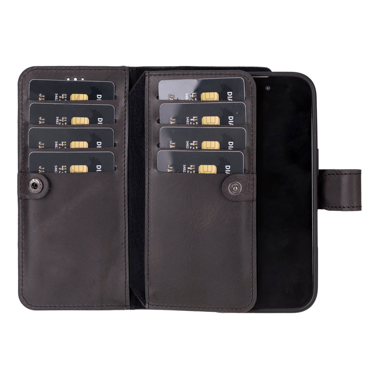 iPhone 16 E Leather Dual Wallet Case by Hardiston - premium iPhone 16 Cases