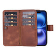 iPhone 16 E Leather Dual Wallet Case by Hardiston - premium iPhone 16 Cases