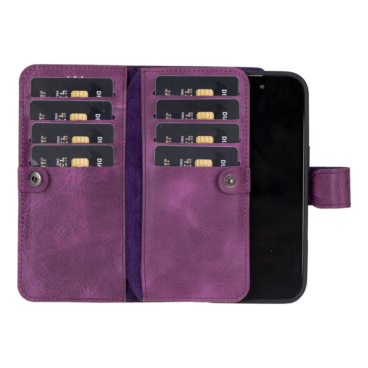 iPhone 16 E Leather Dual Wallet Case by Hardiston - premium iPhone 16 Cases