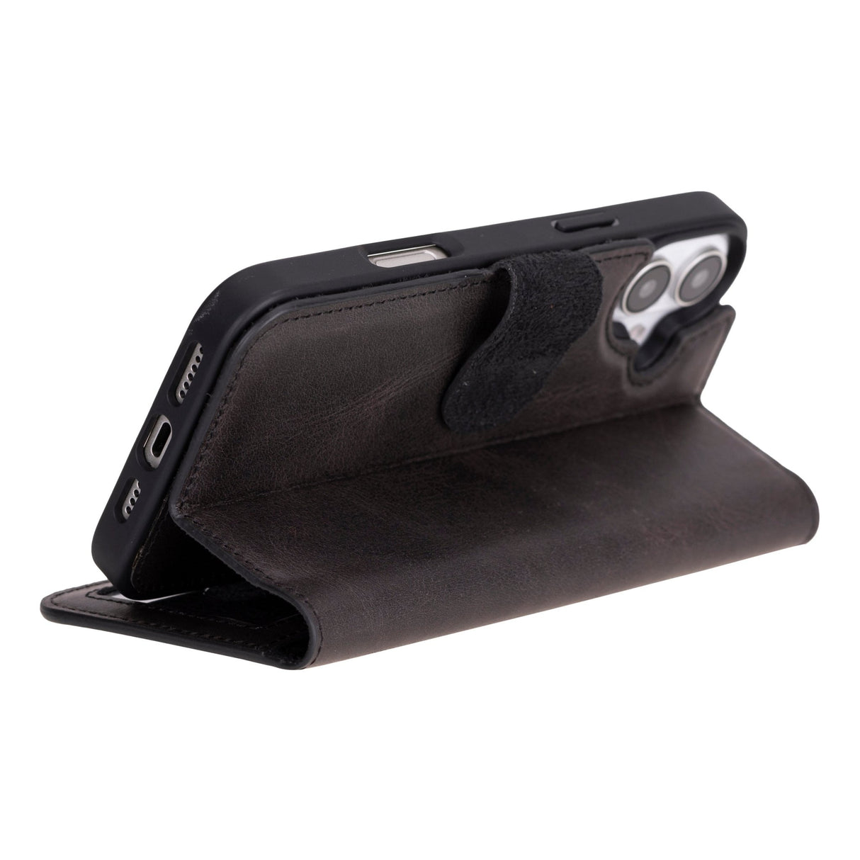 iPhone 16 E Leather Wallet Case by Hardiston - premium iPhone 16 Cases