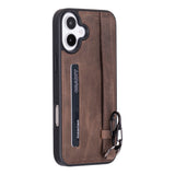 iPhone 16 E Snap - on Leather Grip Case by Hardiston - premium iPhone 16 Cases