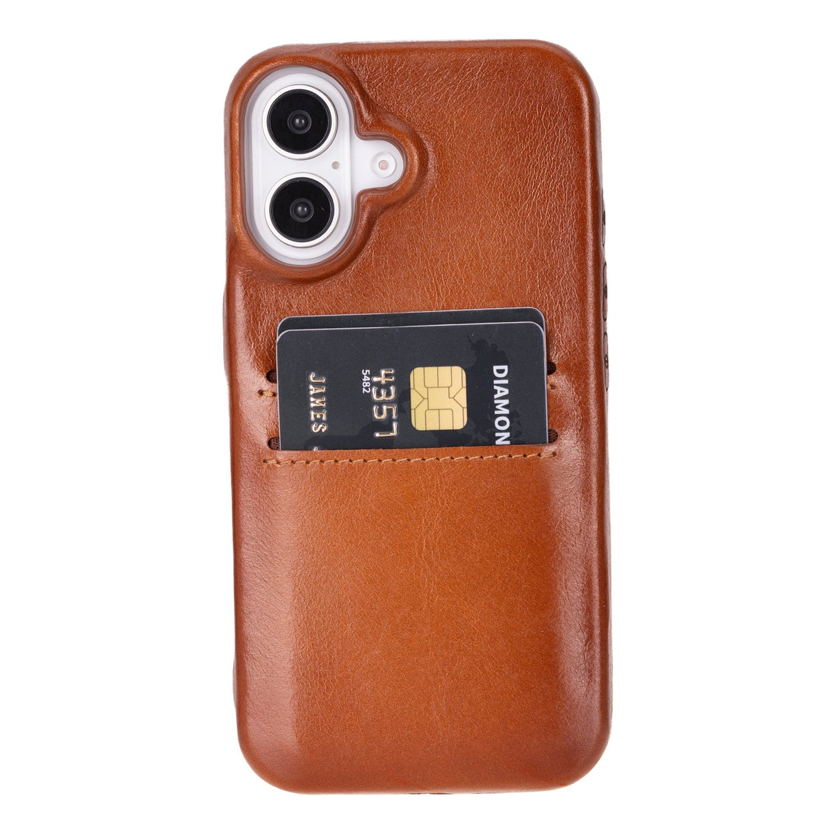iPhone 16 E Snap - on Leather Wallet Case by Hardiston - premium iPhone 16 Cases