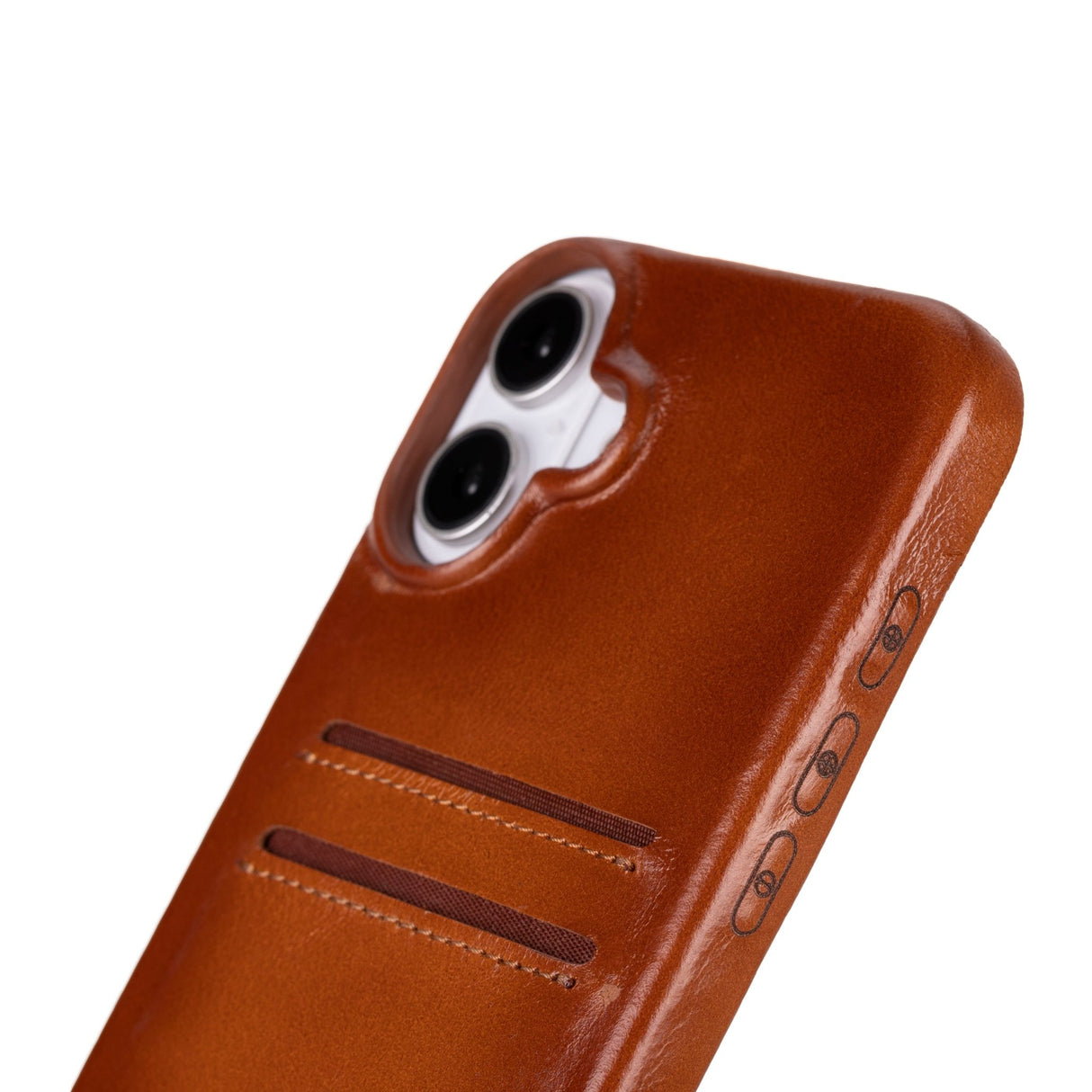 iPhone 16 E Snap - on Leather Wallet Case by Hardiston - premium iPhone 16 Cases