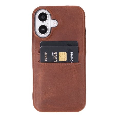 iPhone 16 E Snap - on Leather Wallet Case by Hardiston - premium mws_apo_generated