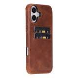 iPhone 16 Plus Leather Snap - On Wallet case by Hardiston - premium iPhone 16 Cases