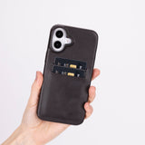 iPhone 16 Plus Leather Snap - On Wallet case by Hardiston - premium iPhone 16 Cases