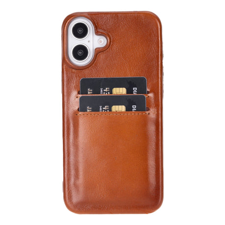 iPhone 16 Plus Leather Snap - On Wallet case by Hardiston - premium iPhone 16 Cases
