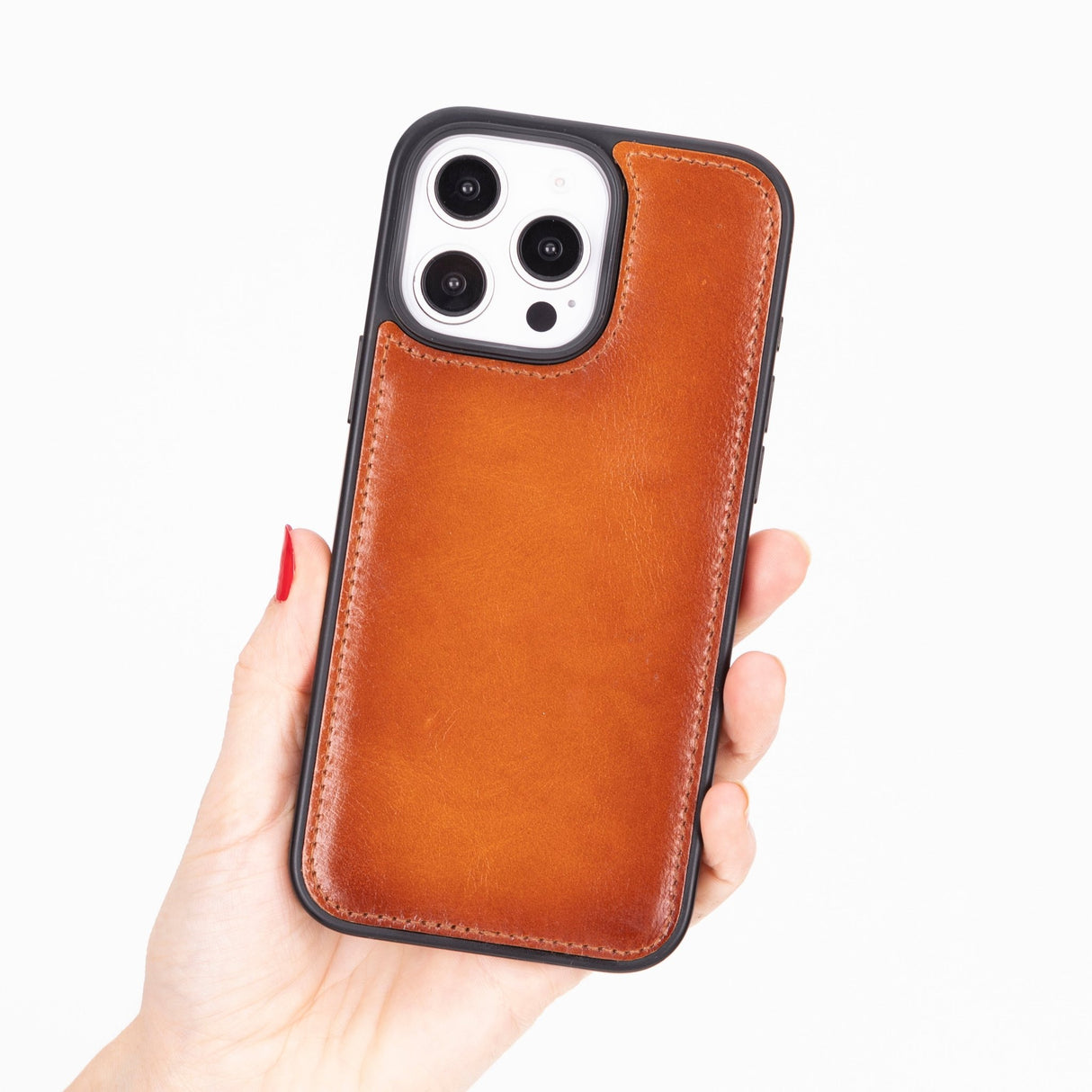 iPhone 16 Pro Leather Snap - on Flex Flat by Hardiston - premium iPhone 16 Cases