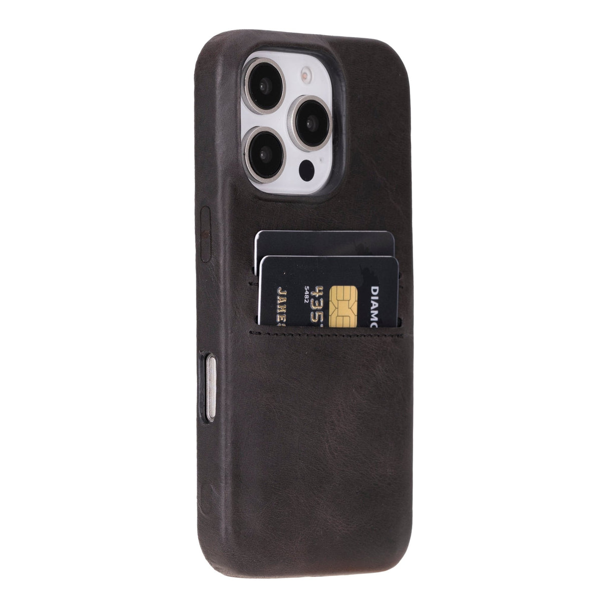 iPhone 16 Pro Leather Snap - on wallet case by Hardiston - premium iPhone 16 Cases