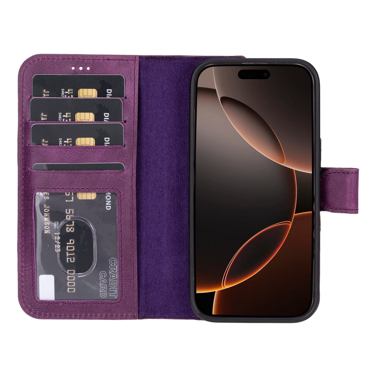 iPhone 16 Pro Leather Wallet Case by Hardiston - premium iPhone 16 Cases