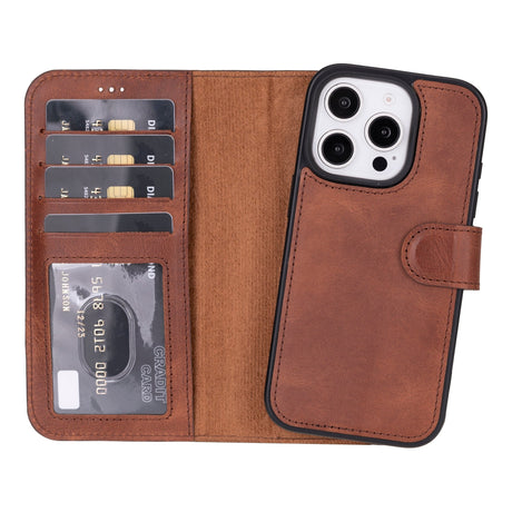 iPhone 16 Pro Leather Wallet Case by Hardiston - premium mws_apo_generated