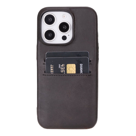 iPhone 16 Pro Max Leather Snap - on wallet case by Hardiston - premium iPhone 16 Cases