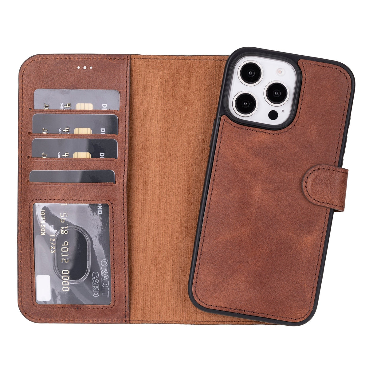 iPhone 16 Pro Max Leather Wallet Case by Hardiston - premium mws_apo_generated