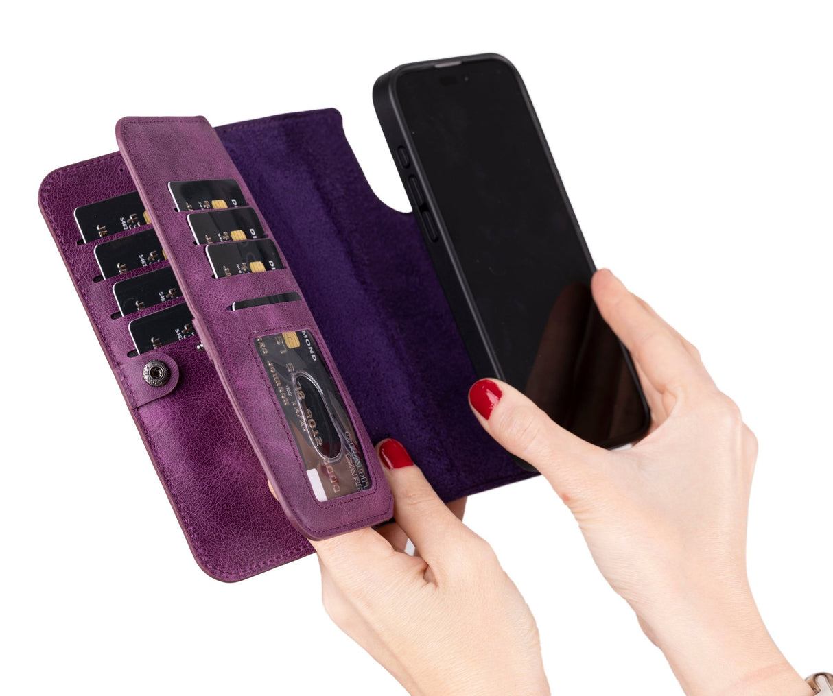 iPhone 17 Double Magnet Wallet by Hardiston - premium iPhone 17 Cases