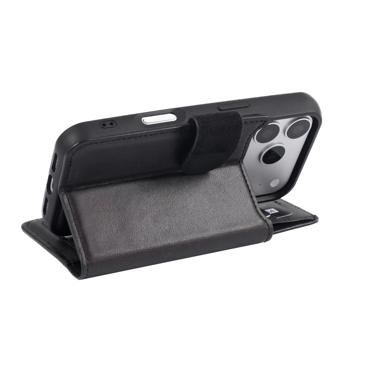 iPhone 18 Pro Double Wallet Case – Handmade Leather, MagSafe & RFID by Hardiston - premium iPhone 18 Cases