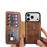 iPhone 18 Pro Double Wallet Case – Handmade Leather, MagSafe & RFID by Hardiston - premium iPhone 18 Cases