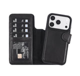 iPhone 18 Pro Double Wallet Case – Handmade Leather, MagSafe & RFID by Hardiston - premium iPhone 18 Cases