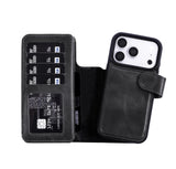 iPhone 18 Pro Max Double Wallet Case – Handmade Leather, MagSafe & RFID by Hardiston - premium iPhone 18 Cases