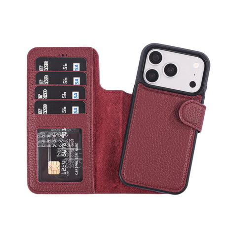 iPhone 18 Pro Max Magnet Wallet Case – Detachable Leather, MagSafe & RFID by Hardiston - premium iPhone 18 Cases