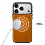 iPhone 18 Pro Max Slim Snap-On Leather Case – MagSafe & TPE Bumper by Hardiston - premium iPhone 18 Cases