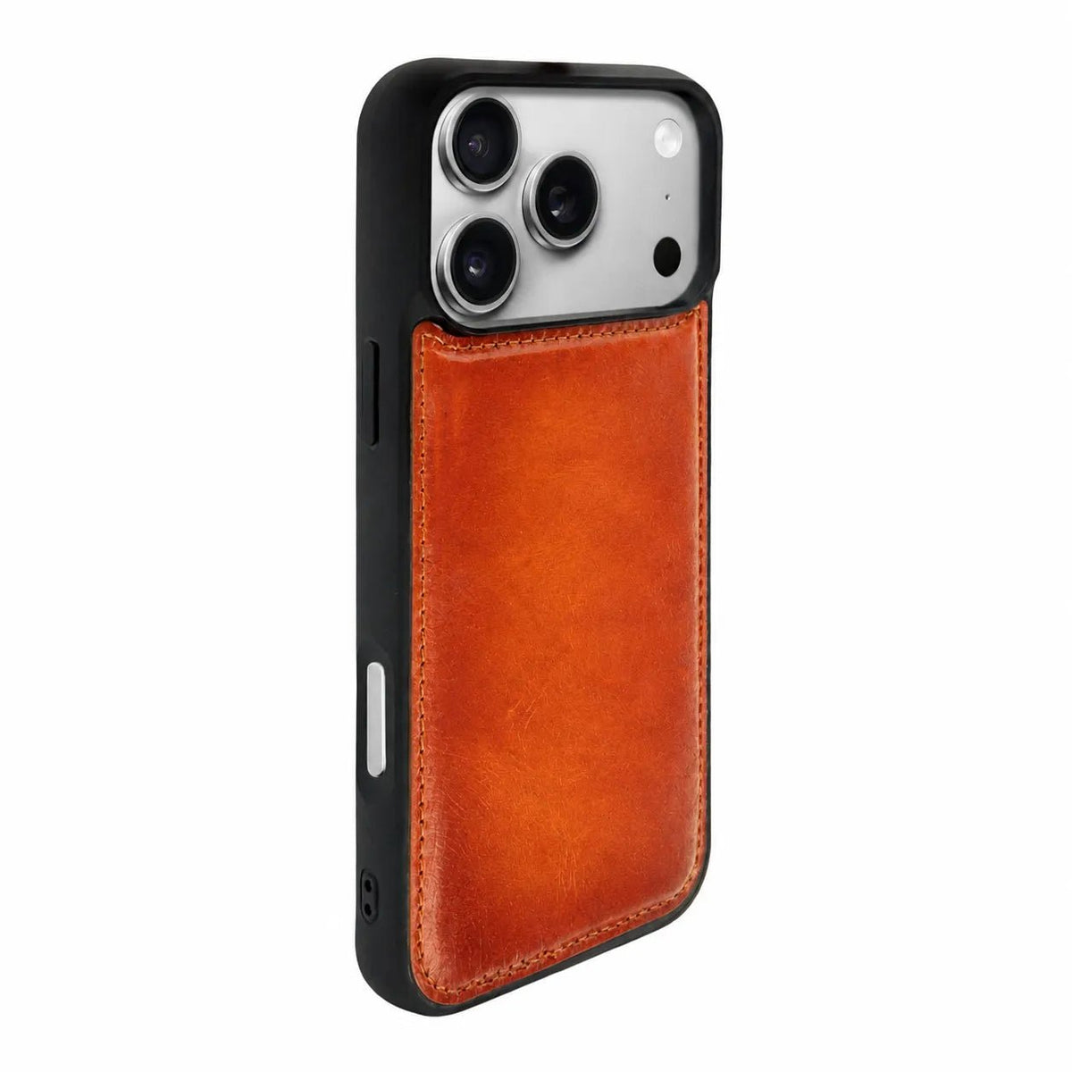 iPhone 18 Pro Max Slim Snap-On Leather Case – MagSafe & TPE Bumper by Hardiston - premium iPhone 18 Cases