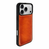iPhone 18 Pro Slim Snap-On Leather Case – MagSafe & TPE Bumper by Hardiston - premium iPhone 18 Cases