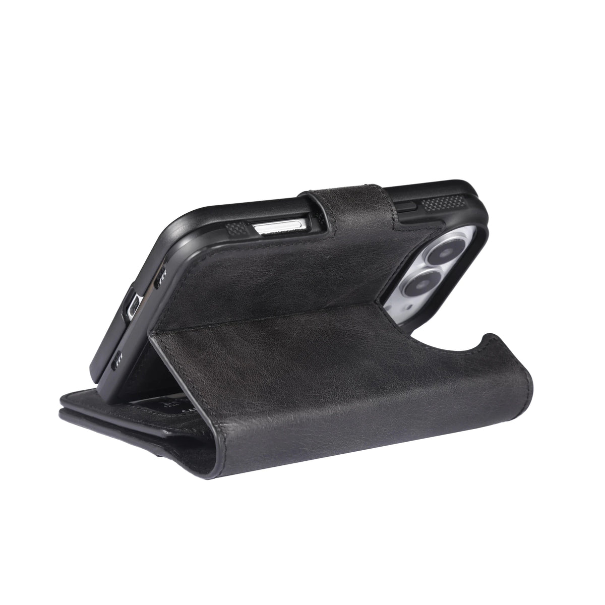 iPhone Duo Double Wallet Case – Handmade Leather, MagSafe & RFID by Hardiston - premium iPhone Duo
