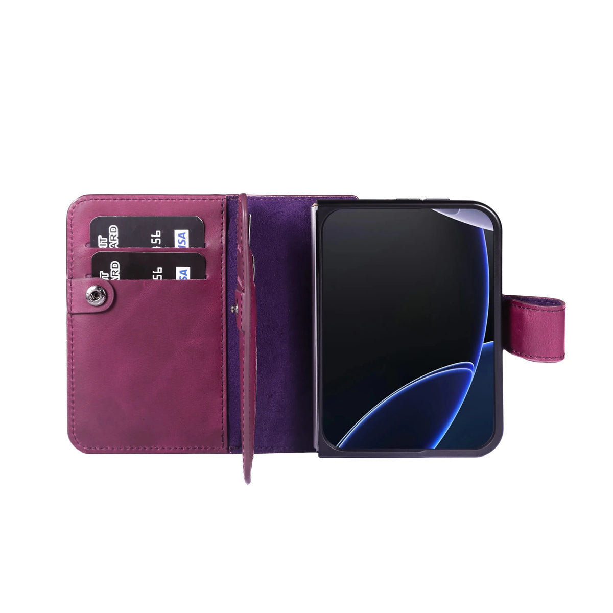 iPhone Duo Double Wallet Case – Handmade Leather, MagSafe & RFID by Hardiston - premium iPhone Duo