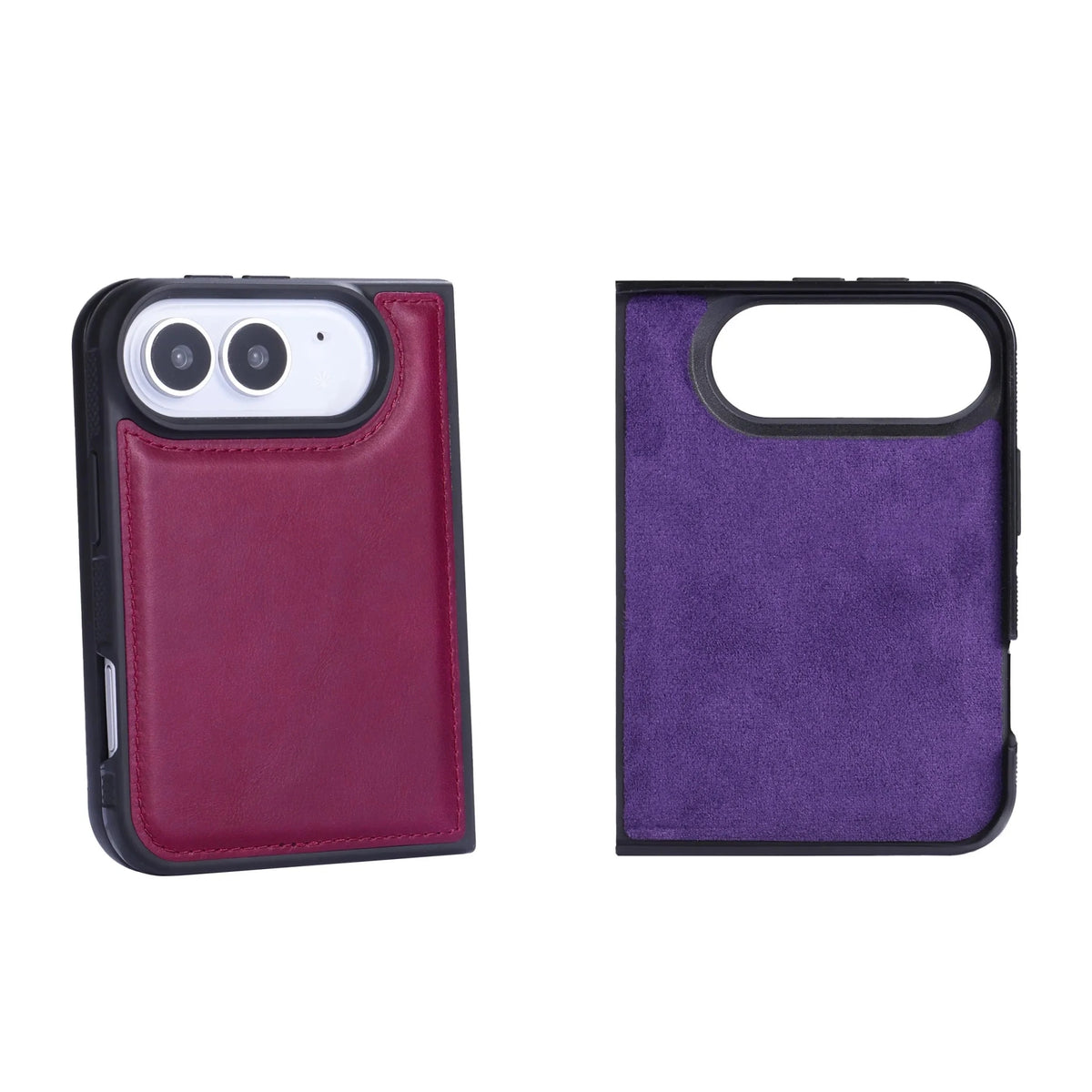 iPhone Duo Double Wallet Case – Handmade Leather, MagSafe & RFID by Hardiston - premium iPhone Duo