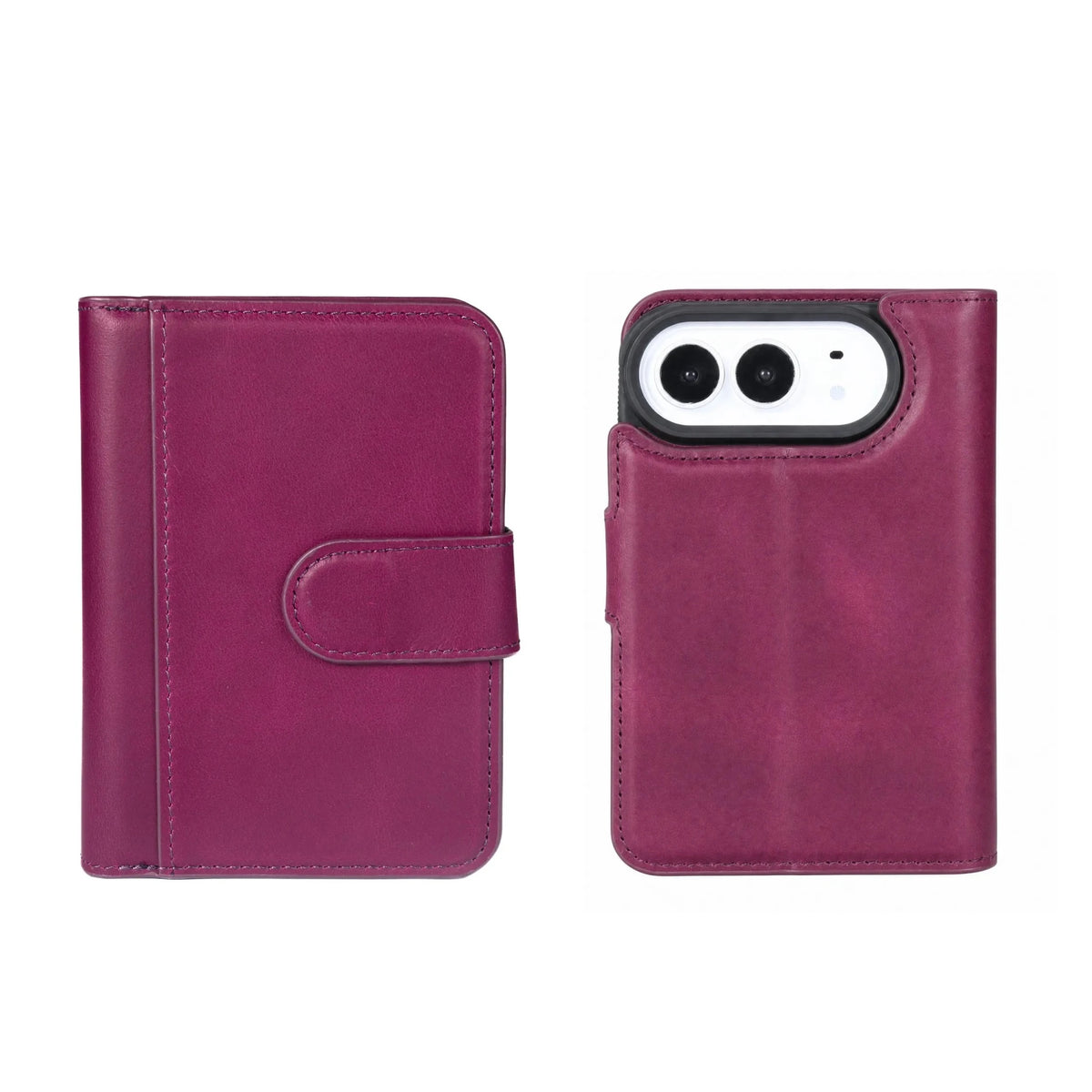 iPhone Duo Double Wallet Case – Handmade Leather, MagSafe & RFID by Hardiston - premium iPhone Duo