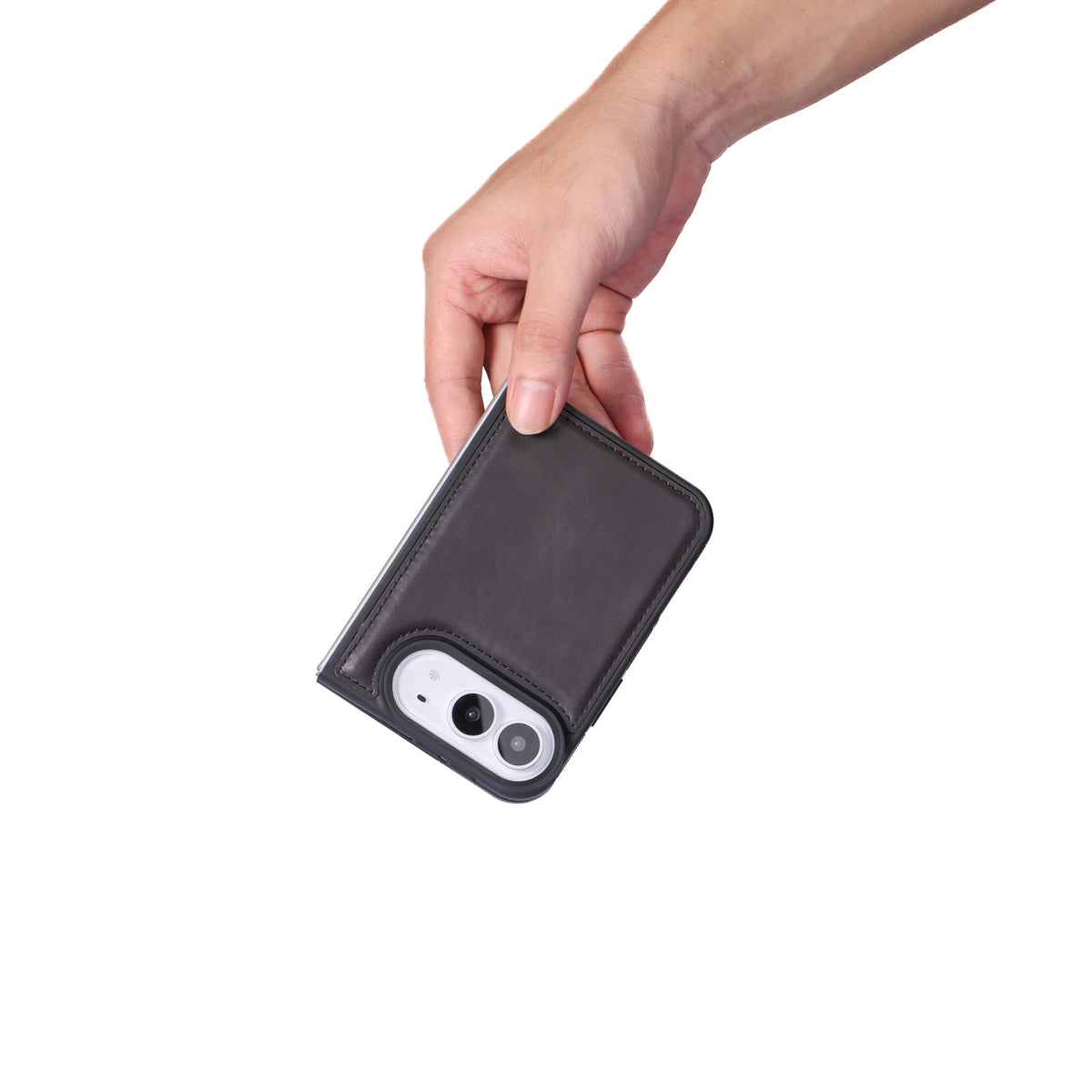 iPhone Duo Double Wallet Case – Handmade Leather, MagSafe & RFID by Hardiston - premium iPhone Duo