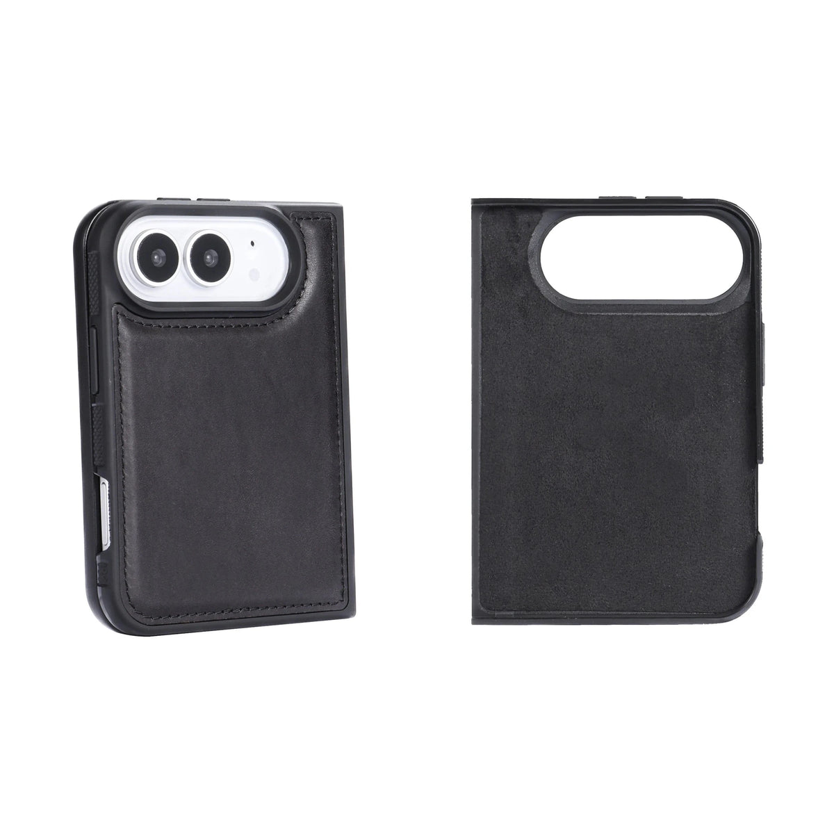 iPhone Duo Double Wallet Case – Handmade Leather, MagSafe & RFID by Hardiston - premium iPhone Duo