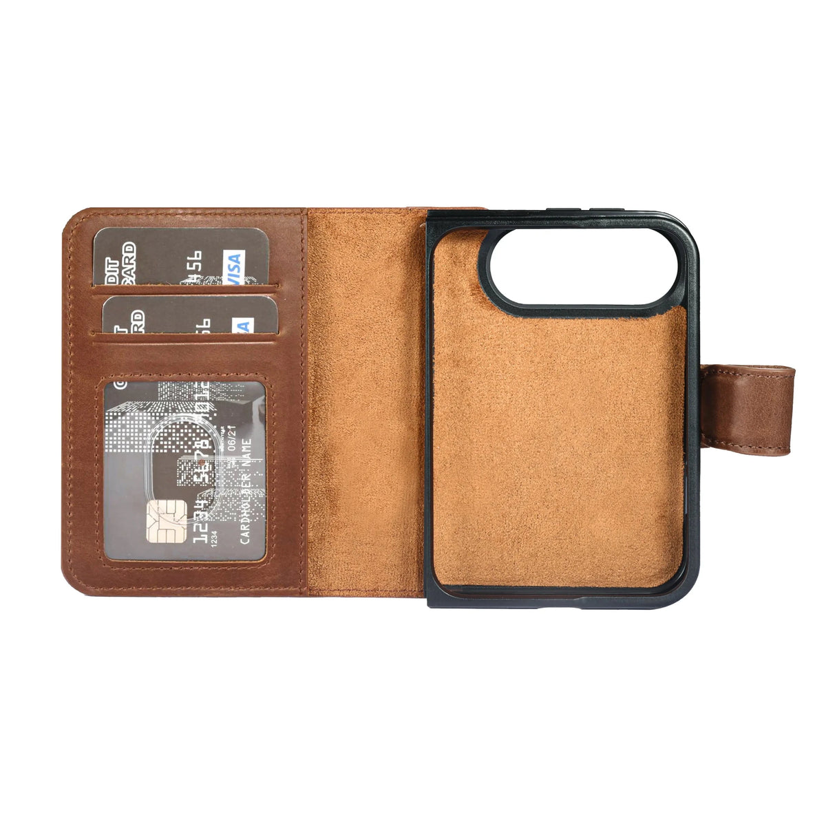 iPhone Duo Magnet Wallet Case – Detachable Leather, MagSafe & RFID by Hardiston - premium iPhone Duo