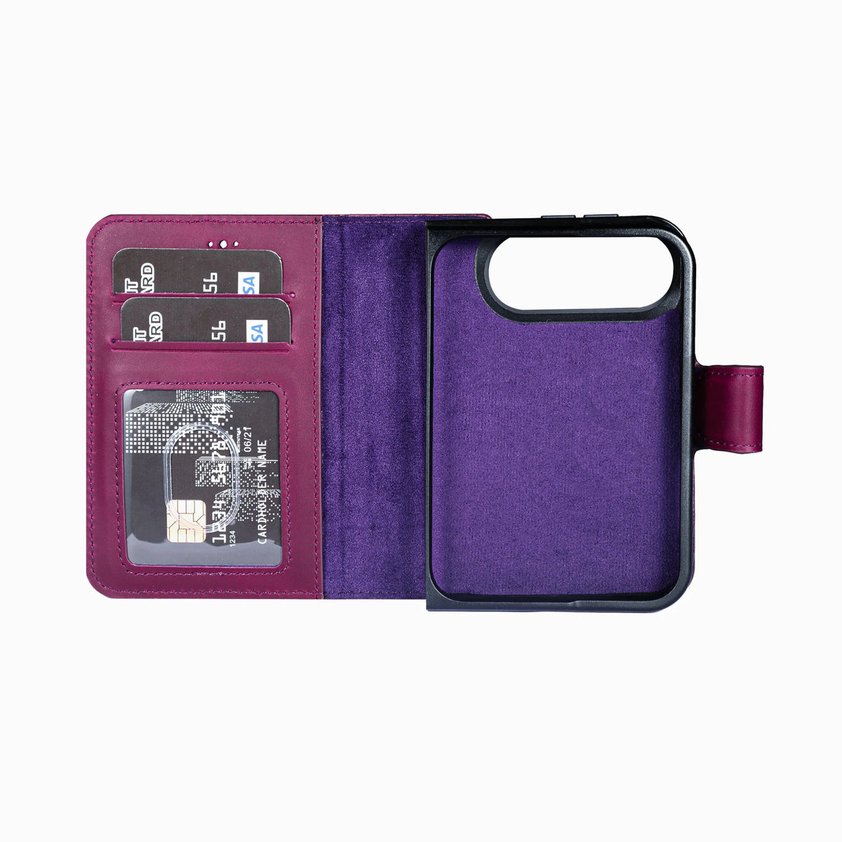 iPhone Duo Magnet Wallet Case – Detachable Leather, MagSafe & RFID by Hardiston - premium iPhone Duo