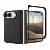 iPhone Duo Slim Snap-On Leather Case – MagSafe & TPE Bumper by Hardiston - premium iPhone Duo