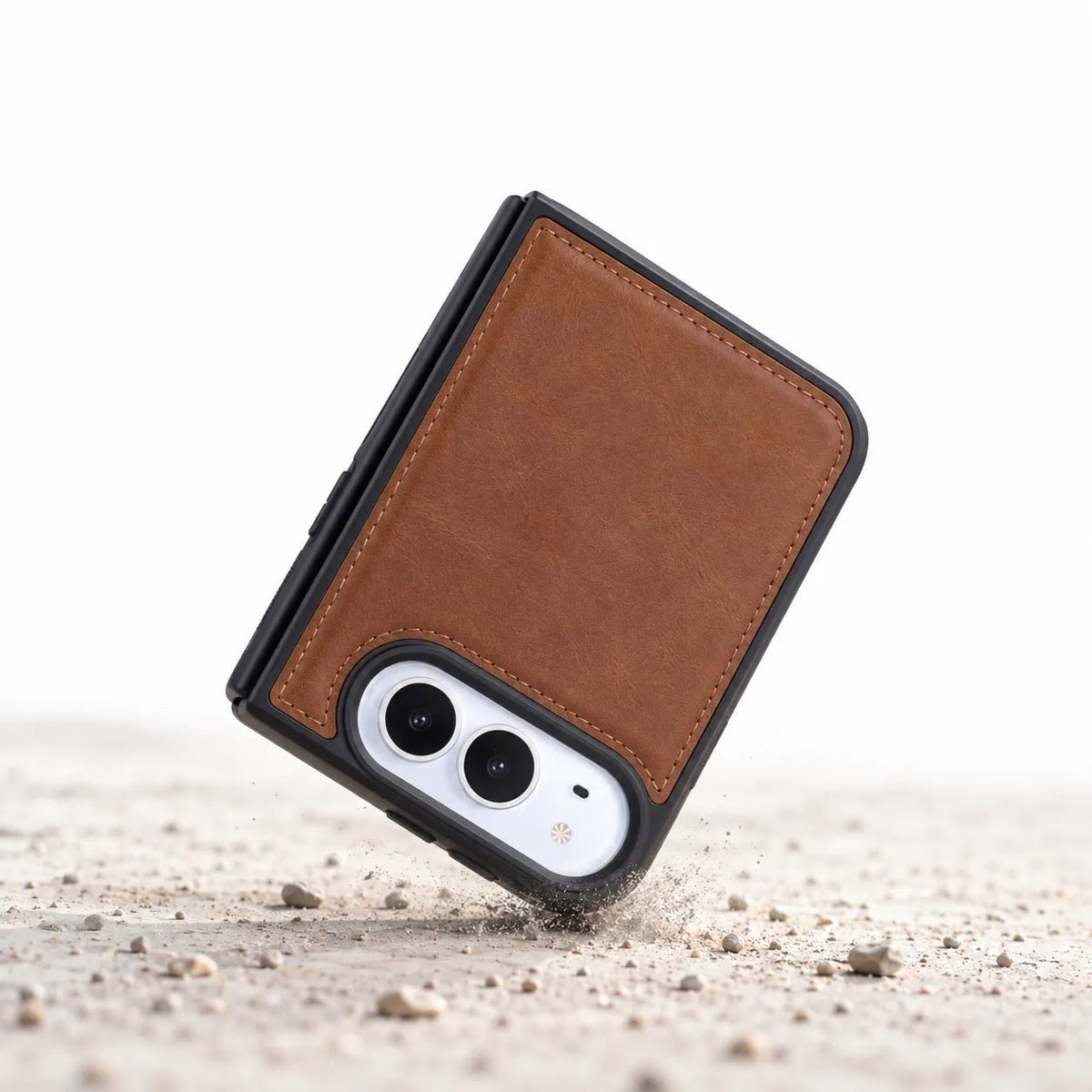iPhone Duo Slim Snap-On Leather Case – MagSafe & TPE Bumper by Hardiston - premium iPhone Duo