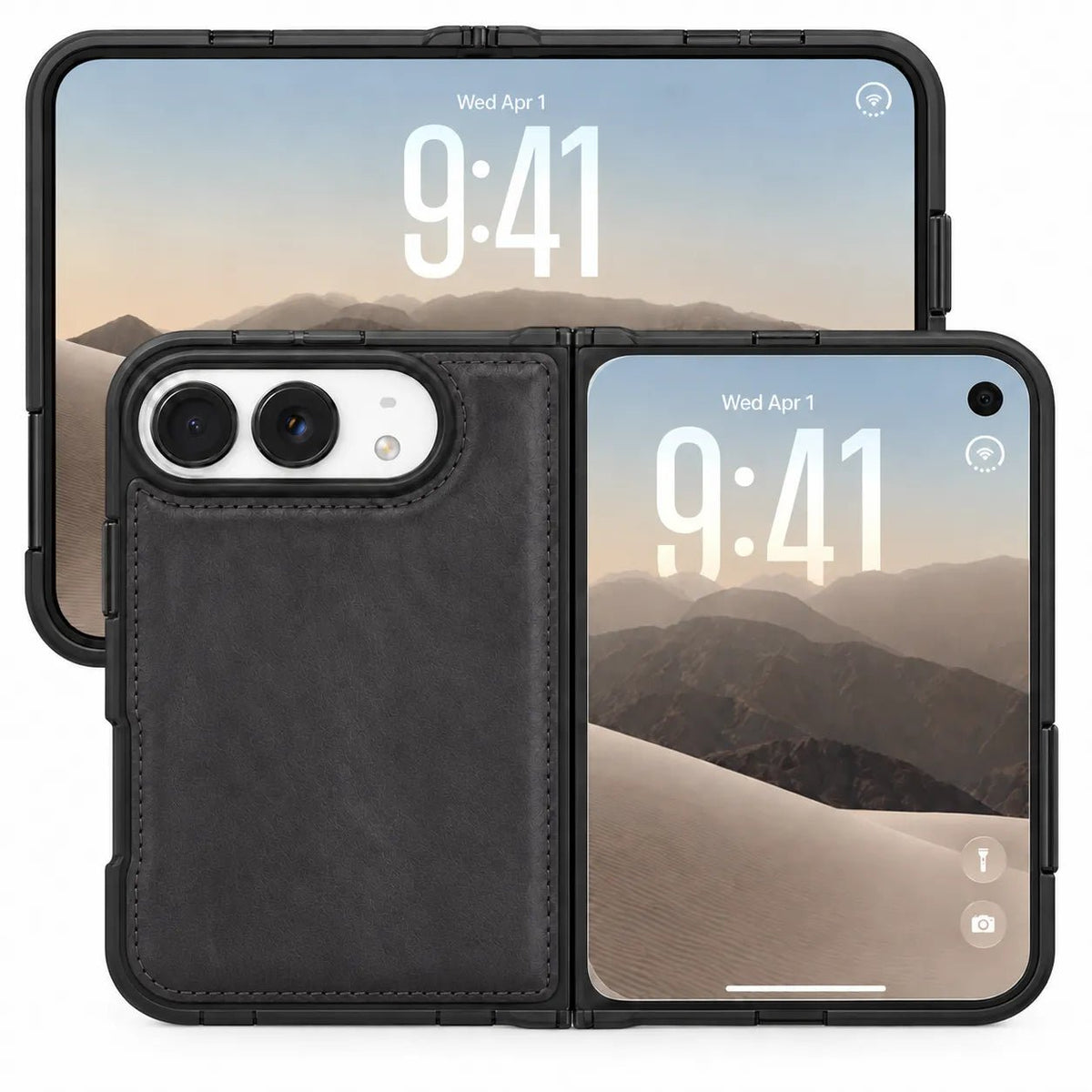 iPhone Duo Slim Snap-On Leather Case – MagSafe & TPE Bumper by Hardiston - premium iPhone Duo