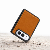 iPhone Duo Slim Snap-On Leather Case – MagSafe & TPE Bumper by Hardiston - premium iPhone Duo