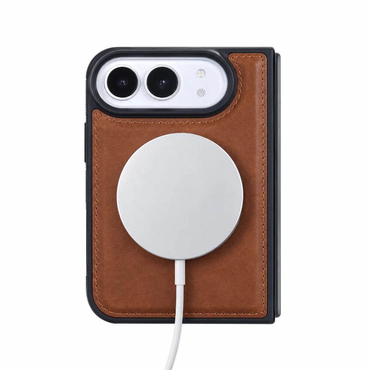 iPhone Duo Slim Snap-On Leather Case – MagSafe & TPE Bumper by Hardiston - premium iPhone Duo